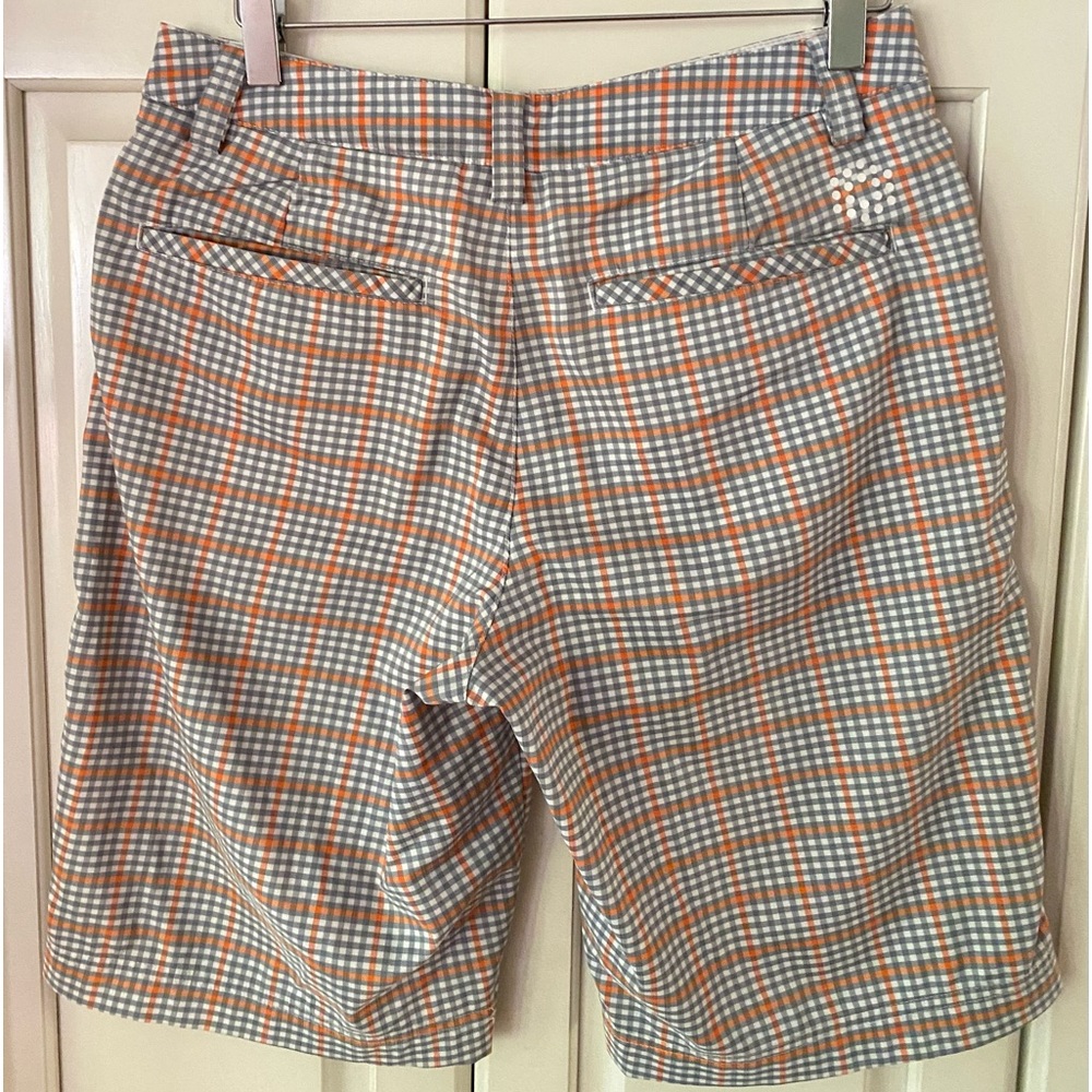 Puma Plaid Shorts Gray Orange DryCell 4 pockets Golf lifestyle Men’s Size 28 - Picture 3 of 10